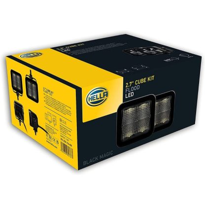Hella Black Magic 2.7″ Cube Kit (Flood) - Image 5