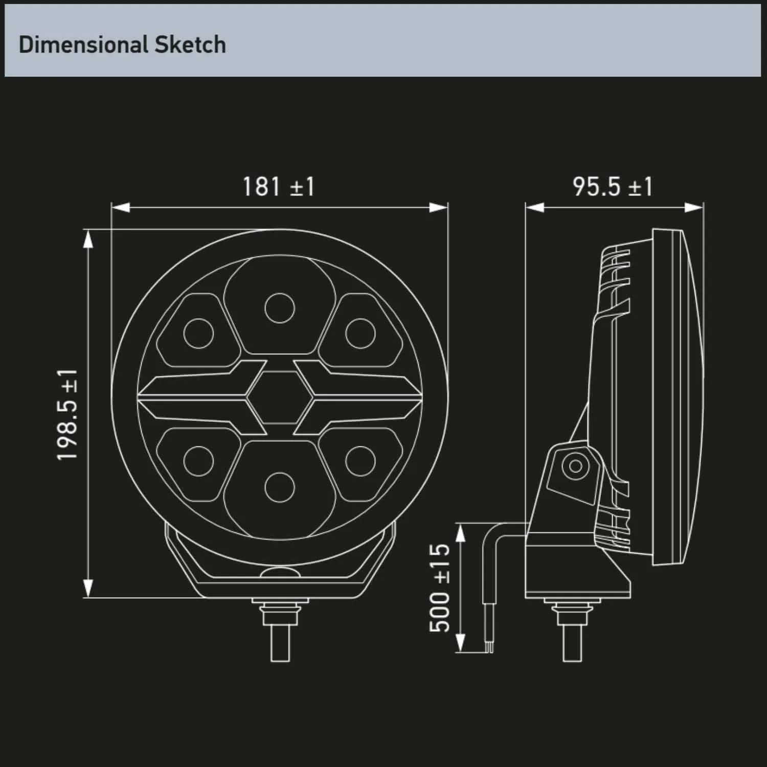Hella Valuefit Blade Round 7" Black Kit - Image 3