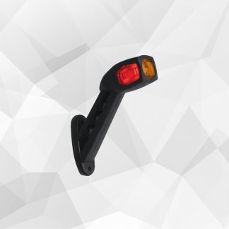 TruckLamp LED Rubber Arm Side Marker Lamp (Slim) – Red/Amber/White - Right